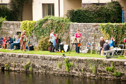 Painting on the banks of the river at Leighlinbridge, Co. Carlow